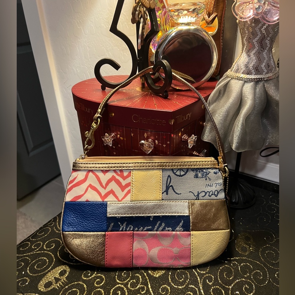 Coach Multicolor Patchwork Wristlet - image 6